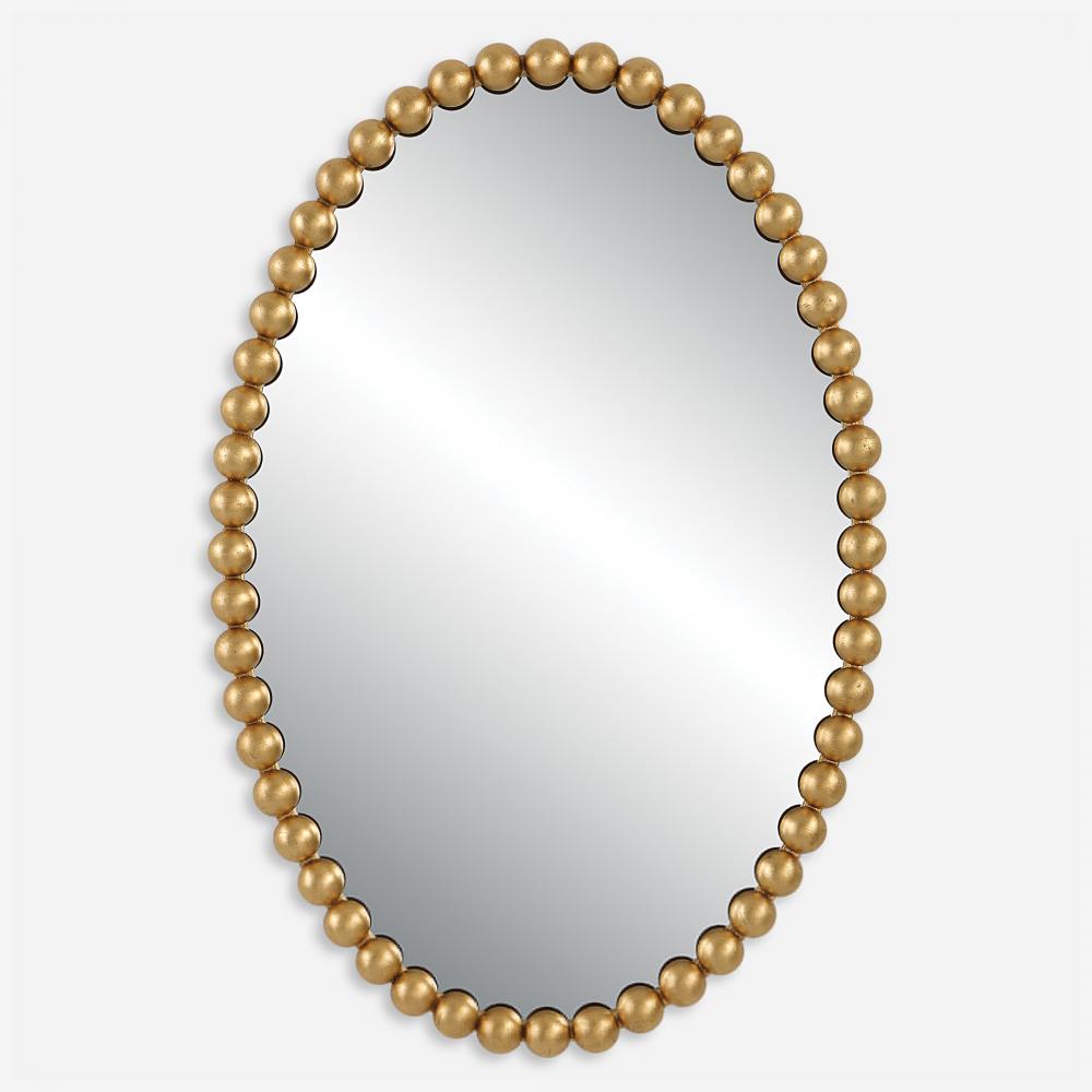 Serna Gold Oval Mirror