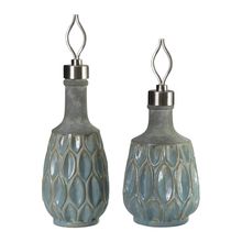 Uttermost 18925 - Uttermost Arpana Blue And Gray Bottles S/2