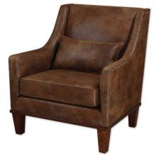 Uttermost 23030 - Clay Leather Armchair