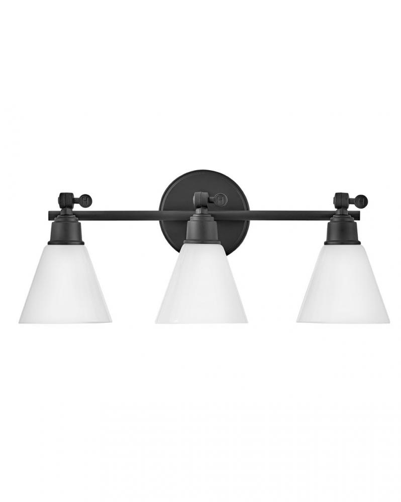 Medium Adjustable Three Light Vanity