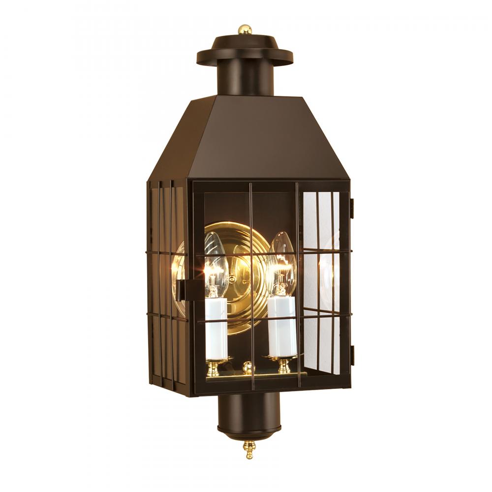 American Heritage 21.75&#39;&#39; High 2-Light Outdoor Sconce - Bronze