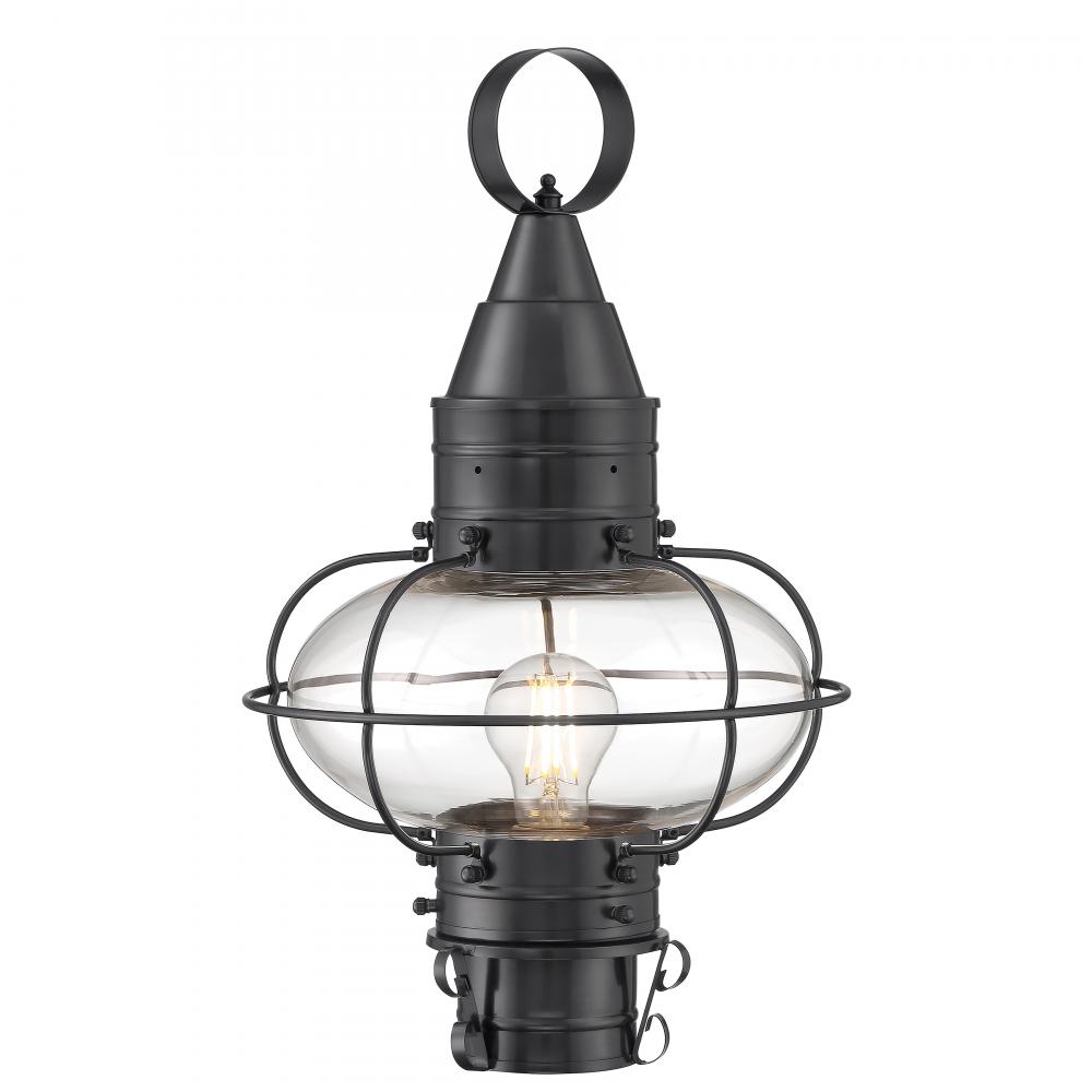 Classic Onion 17.5&#39;&#39; High 1-Light Outdoor Post Light - Gun Metal