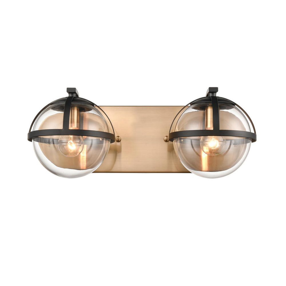 Davenay 16&#39;&#39; Wide 2-Light Vanity Light - Satin Brass