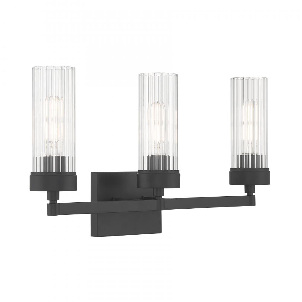 Lida 21&#39;&#39; Wide 3-Light Vanity Light - Matte Black