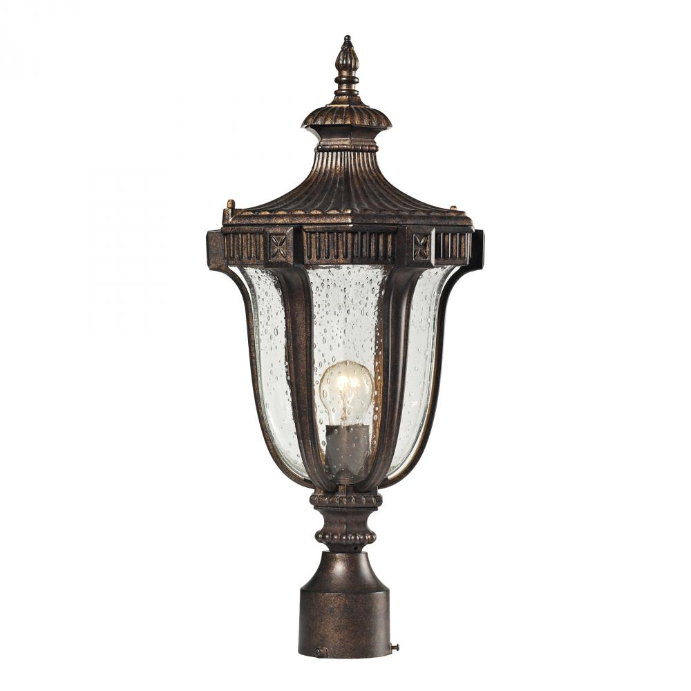 1 light post mount in Regal Bronze