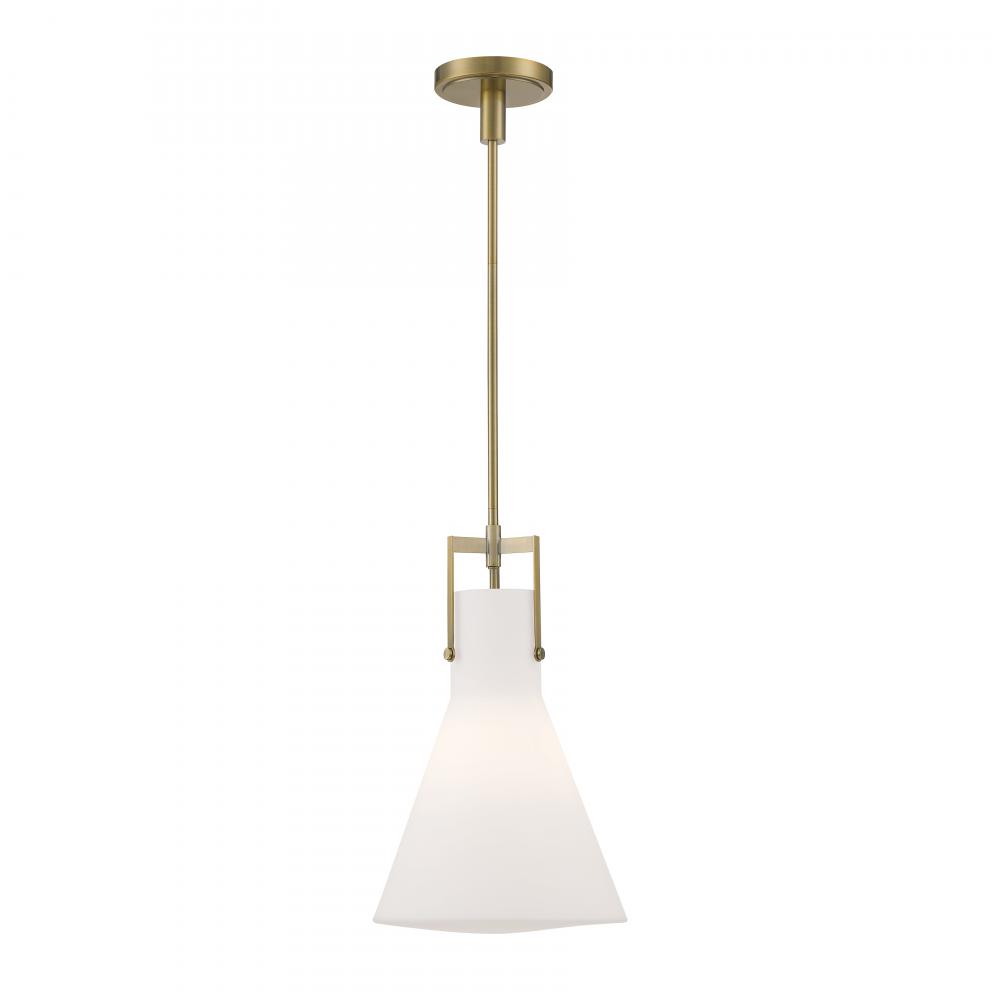 Izel 12&#39;&#39; Wide 1-Light Pendant - Antique Brass