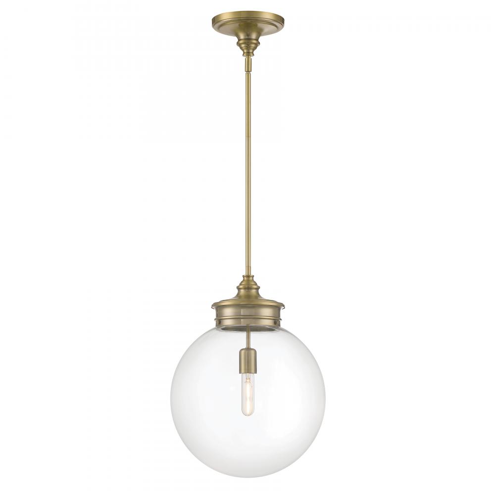 Emma 14&#39;&#39; Wide 1-Light Pendant - Antique Brass