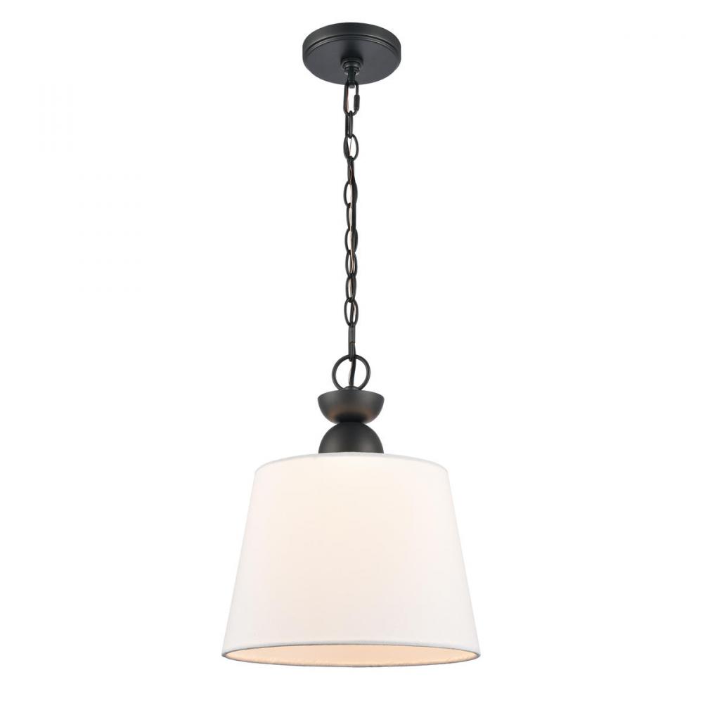 Kistler 12&#39;&#39; Wide 1-Light Pendant - Charcoal