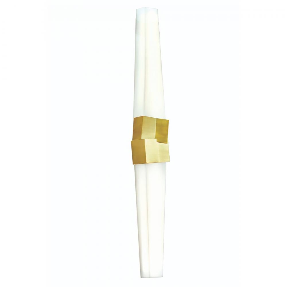 Ciro 32&#39;&#39; High Integrated LED Sconce - Satin Brass