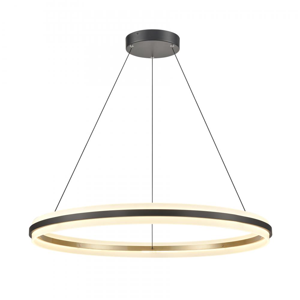 Light Ring 33&#39;&#39; Wide LED Pendant - Matte Black