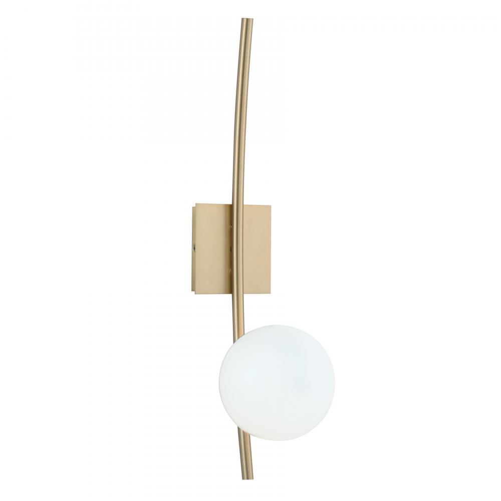 Perch 24&#39;&#39; High 1-Light Sconce - Satin Brass