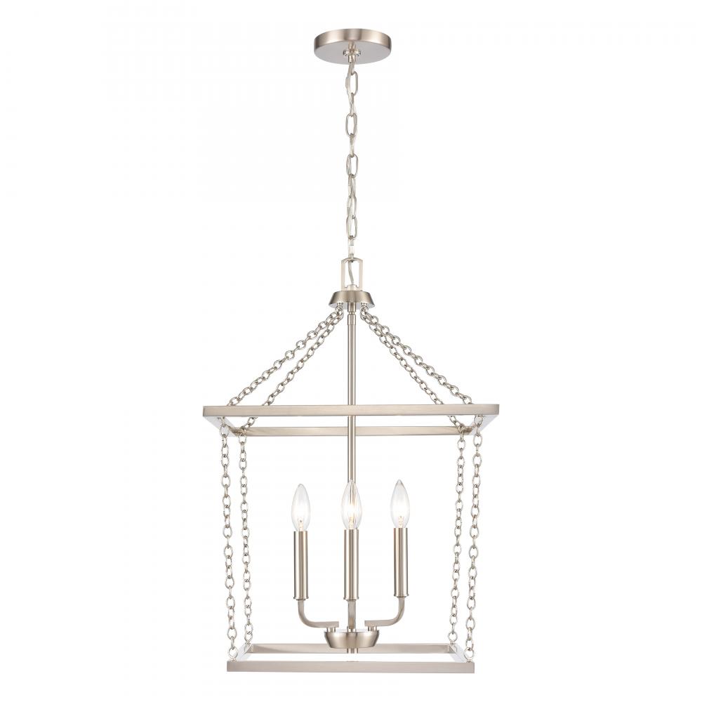 Emmett 17&#39;&#39; Wide 4-Light Pendant - Brushed Nickel