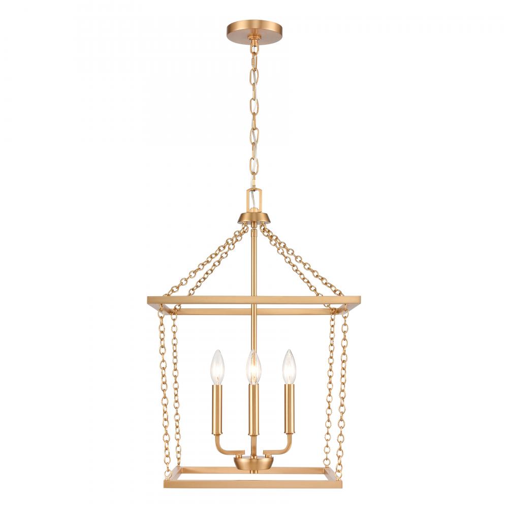 Emmett 17&#39;&#39; Wide 4-Light Pendant - Brushed Gold