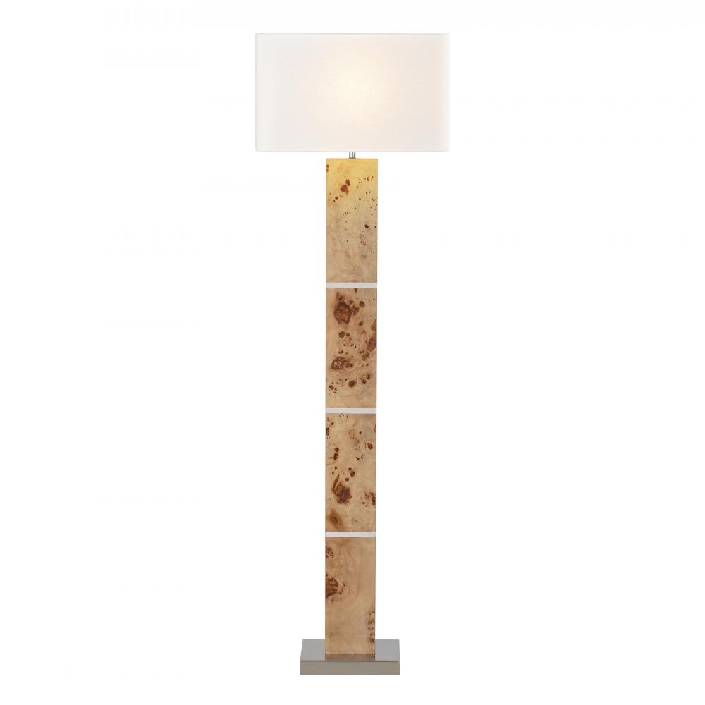 Cahill 63&#39;&#39; High 1-Light Floor Lamp - Natural Burl