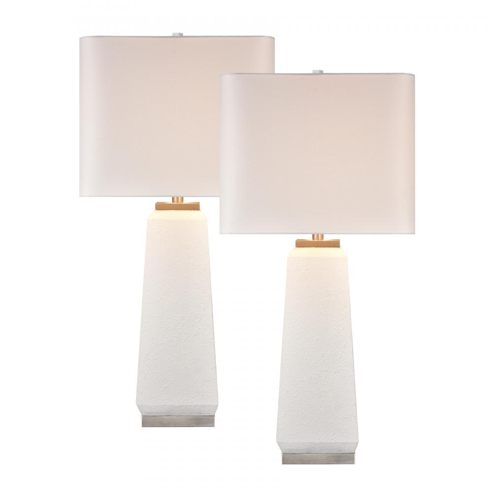 Luke 34.5&#39;&#39; High 1-Light Table Lamp - Set of 2 White