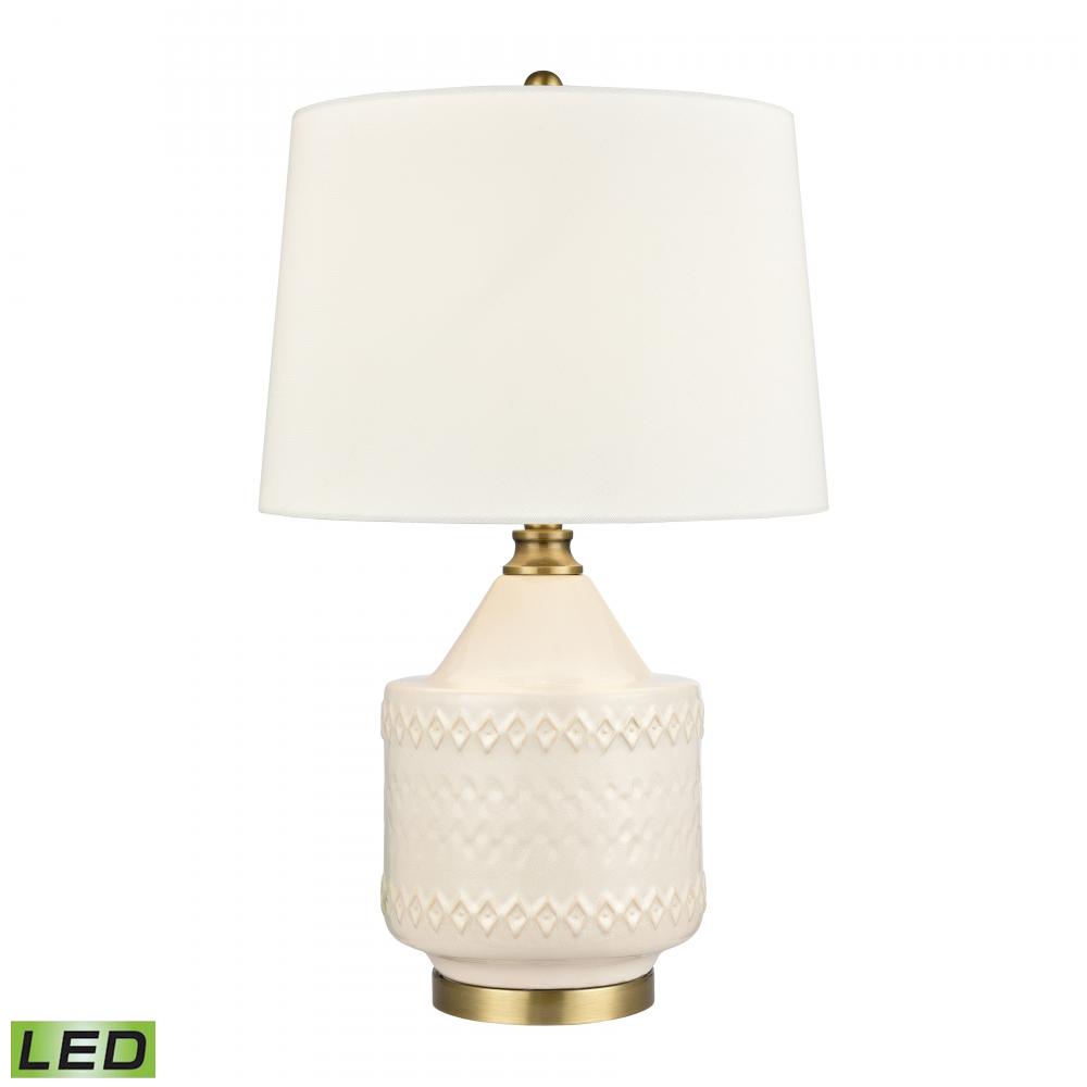 Buckley 27&#39;&#39; High 1-Light Table Lamp - White - Includes LED Bulb