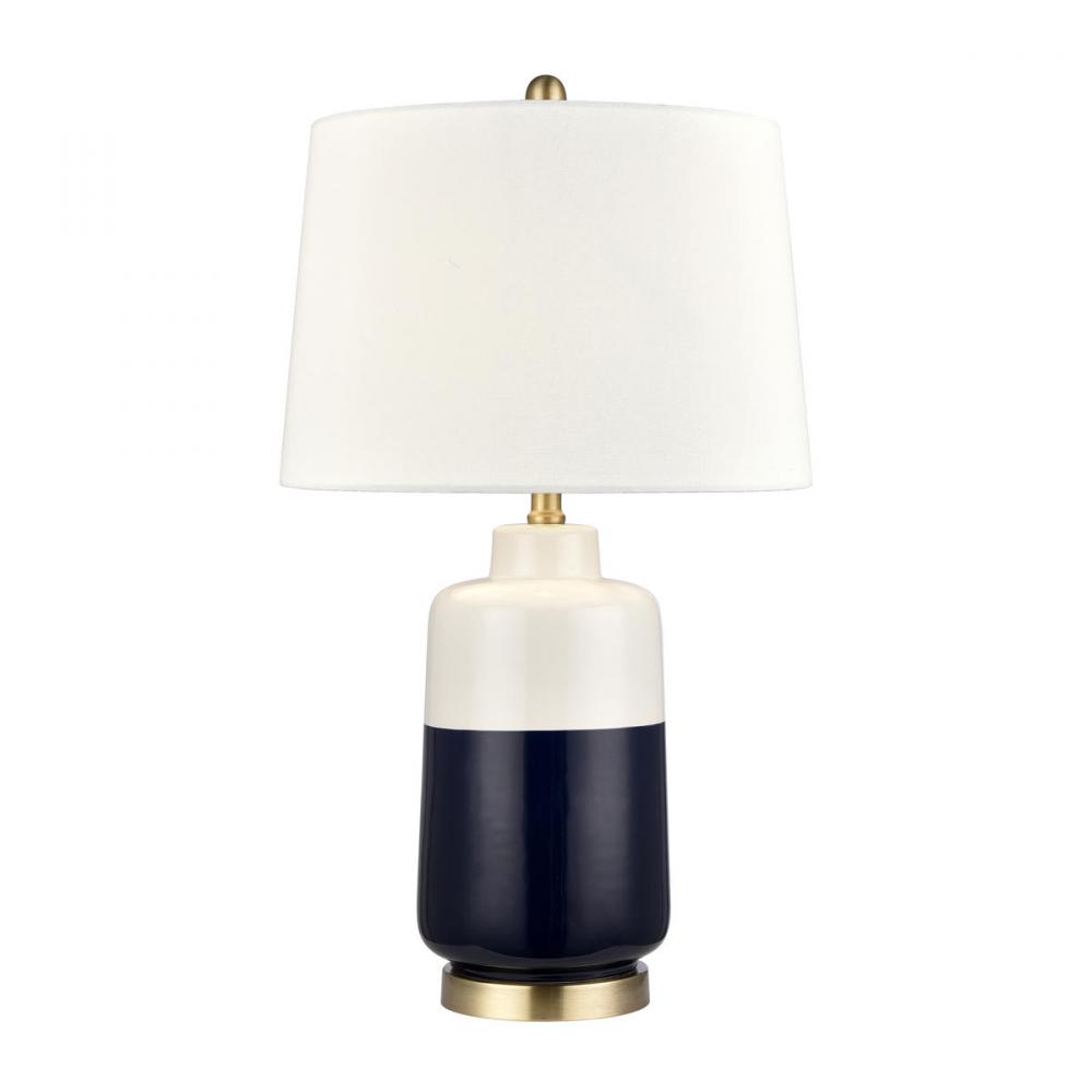 Shotton 27&#39;&#39; High 1-Light Table Lamp - Navy