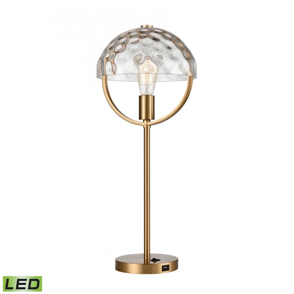 Parsons Avenue 24&#39;&#39; High 1-Light Desk Lamp - Aged Brass - Includes LED Bulb