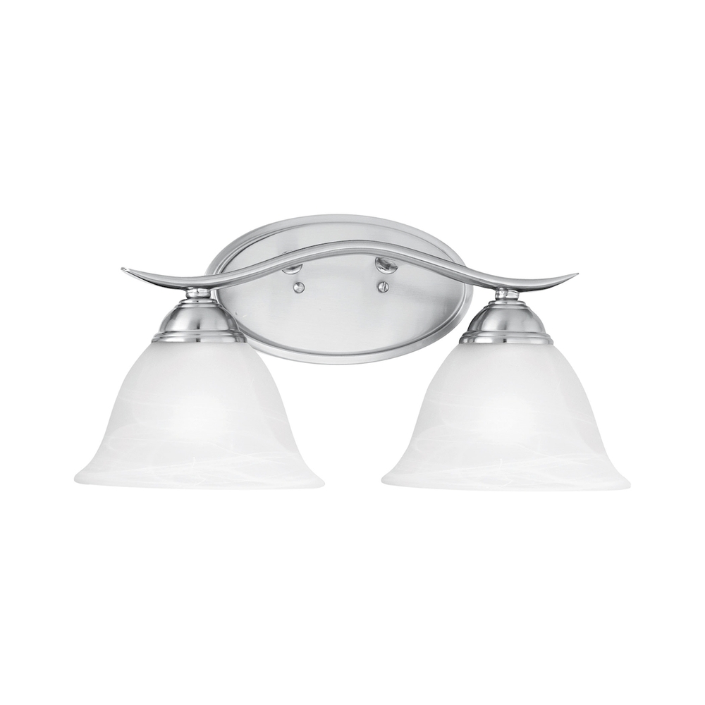 Thomas - Prestige 17&#39;&#39; Wide 2-Light Vanity Light - Brushed Nickel