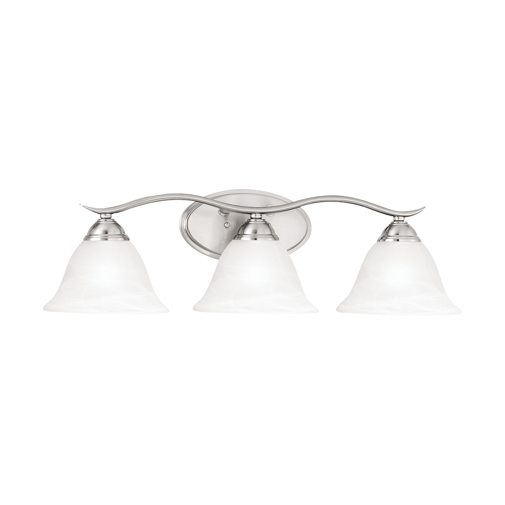 Thomas - Prestige 26.5&#39;&#39; Wide 3-Light Vanity Light - Brushed Nickel