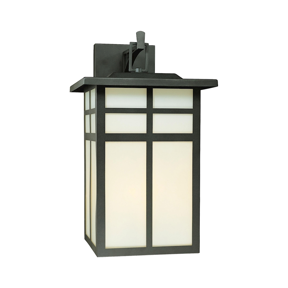 Thomas - Mission 19&#39;&#39; High 3-Light Outdoor Sconce - Black