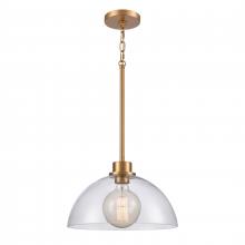  89915/1 - Julian 14'' Wide 1-Light Pendant - Brushed Gold