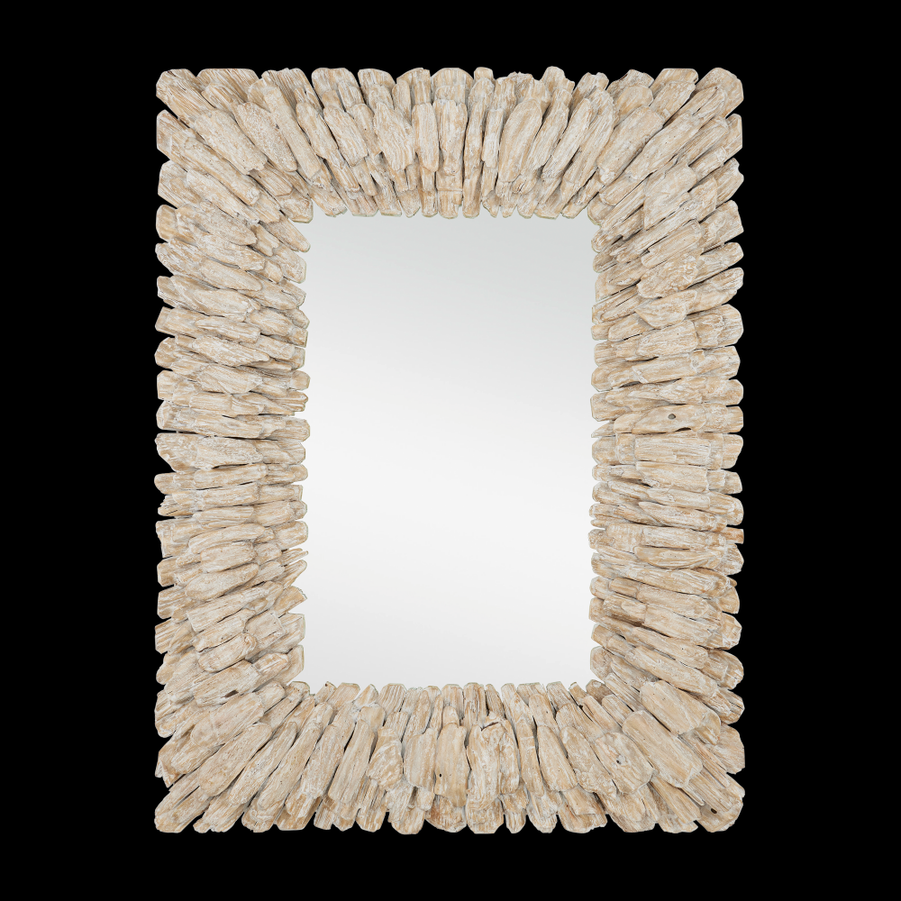 Beachhead Whitewash Rectangular Mirror