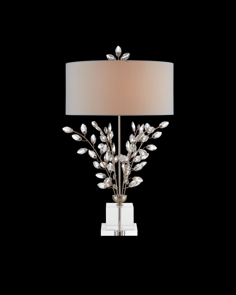 Forget-Me-Not Silver Table Lamp