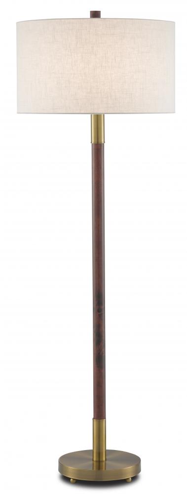 Bravo Mahogany Floor Lamp