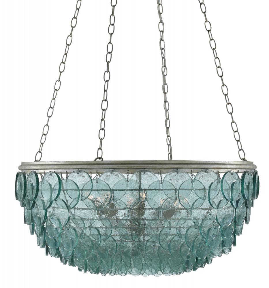 Quorum Small Recycled Glass Chandelier