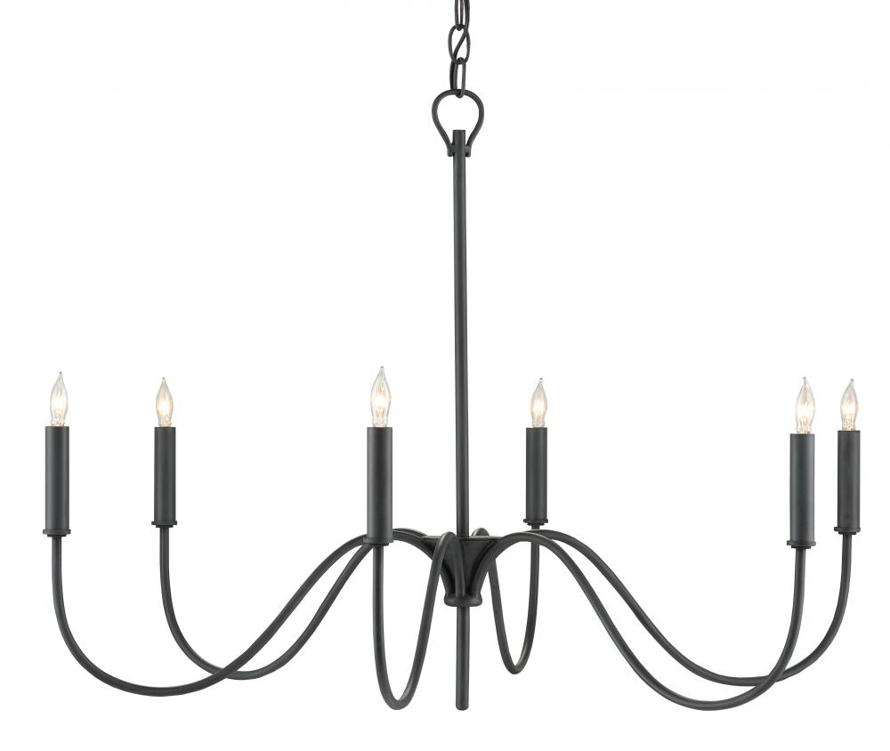 Tirrell Small Black Chandelier