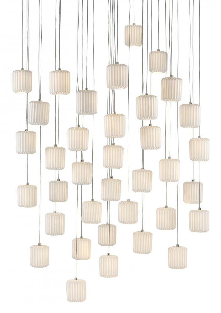 Dove 36-Light Round Multi-Drop Pendant