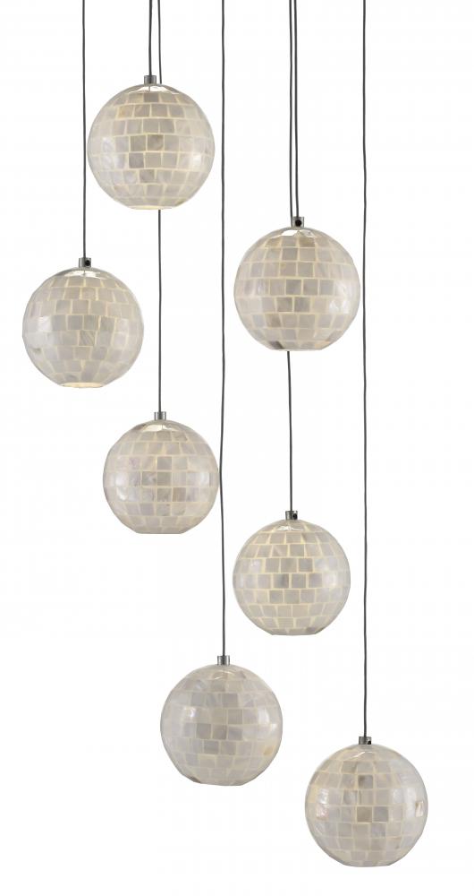 Finhorn 7-Light Round Multi-Drop Pendant