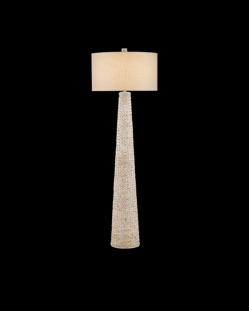 Birdsong Whitewash Floor Lamp