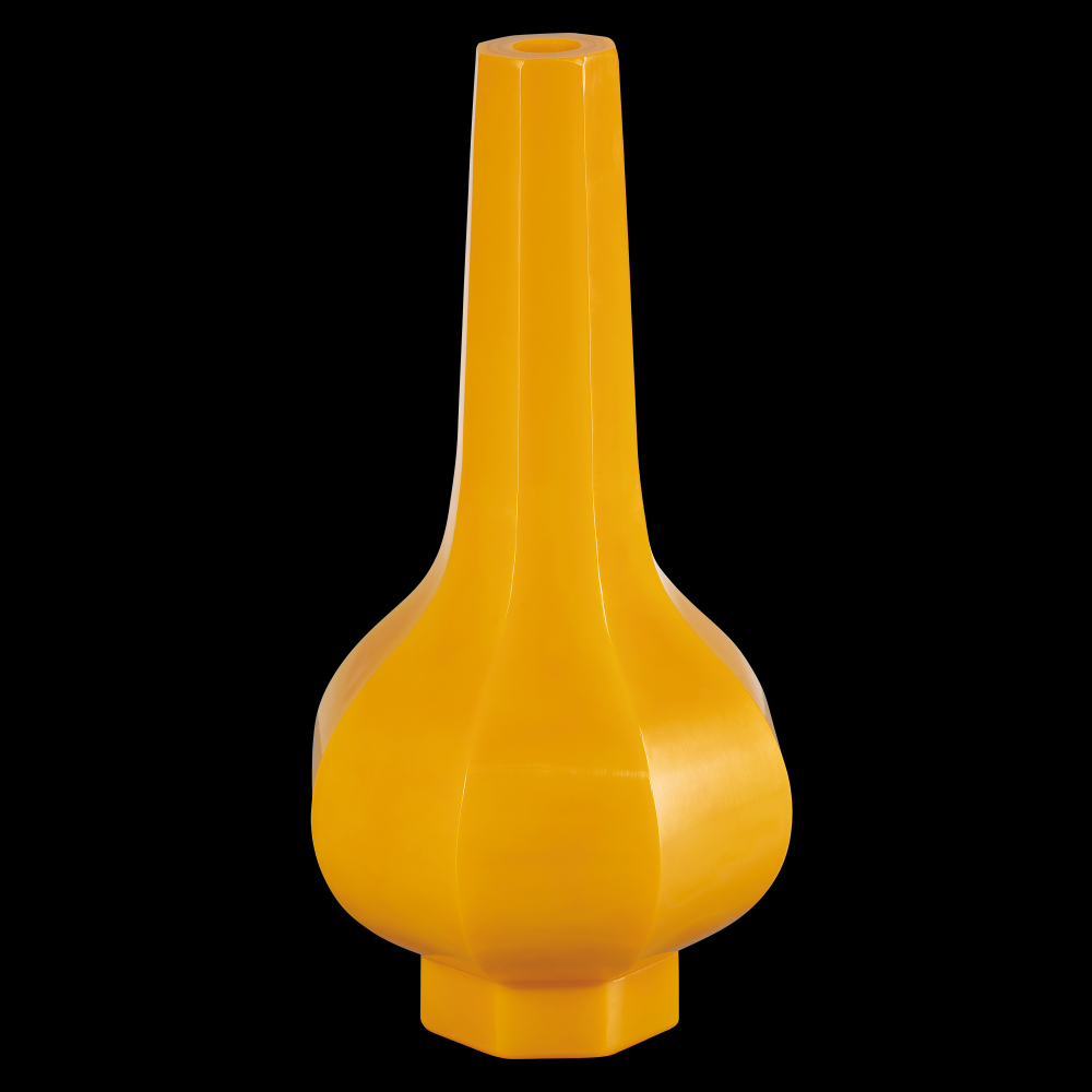 Imperial Yellow Peking Stem Vase