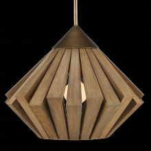 Currey 9000-0995 - Plunge Wood Pendant