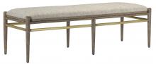 Currey 7000-0302 - Visby Light Pepper Bench, Calc