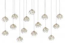 Currey 9000-0671 - Crystal Bud 15-Light Linear Multi-Drop Pendant