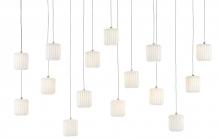 Currey 9000-0713 - Dove 15-Light Linear Multi-Drop Pendant