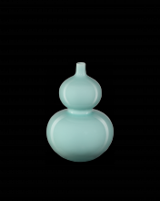 Currey 1200-0669 - Celadon Double Gourd Green Vase