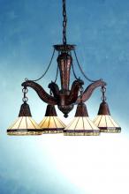 Meyda White 71218 - 32"W Crestwood 4 LT Chandelier