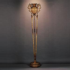 One Light Bronze Floor Lamp