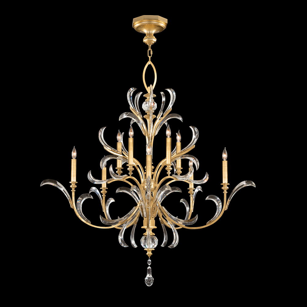 Beveled Arcs 56&#34;W Round Chandelier