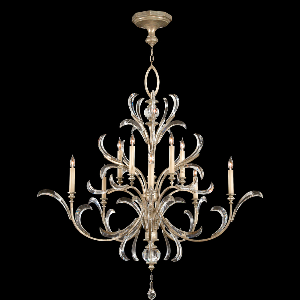 Beveled Arcs 56&#34;W Round Chandelier