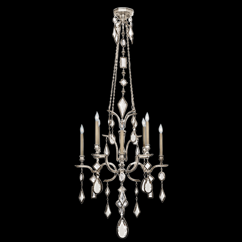 Encased Gems 31&#34;W Round Chandelier