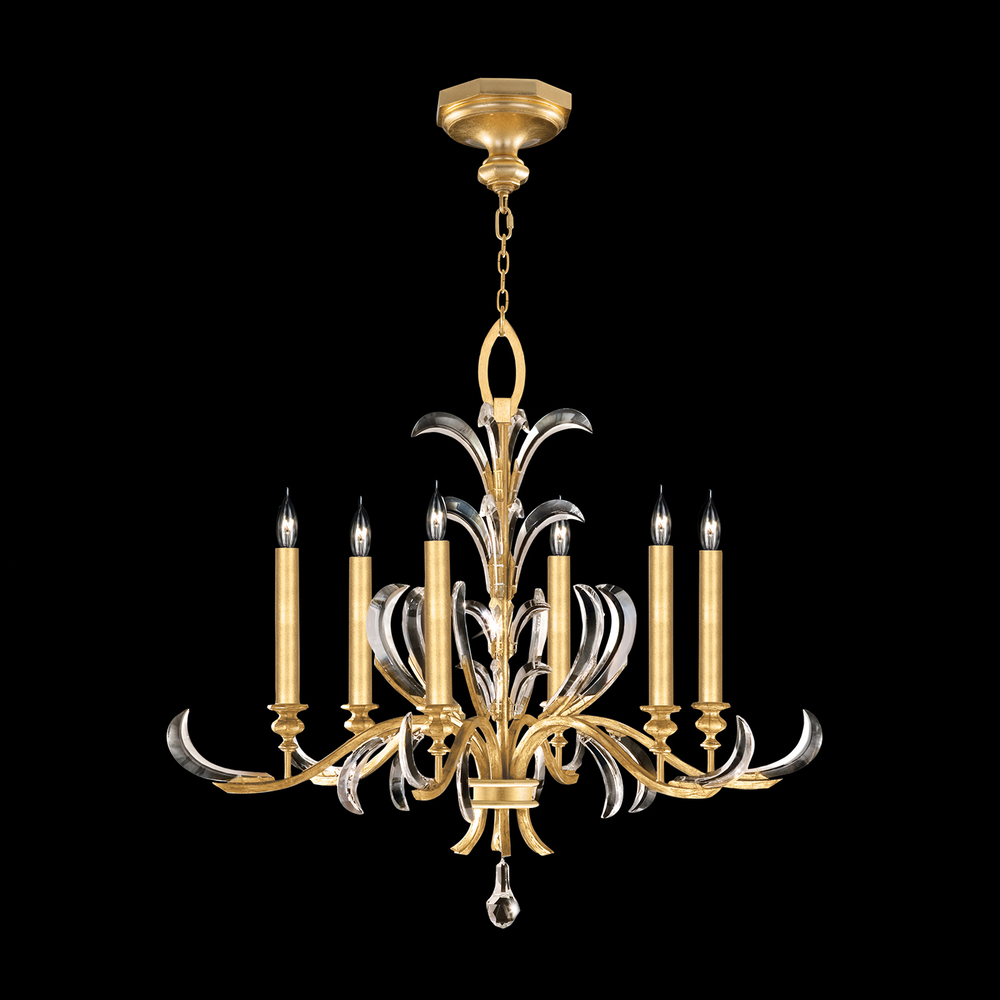 Beveled Arcs 37&#34;W Round Chandelier