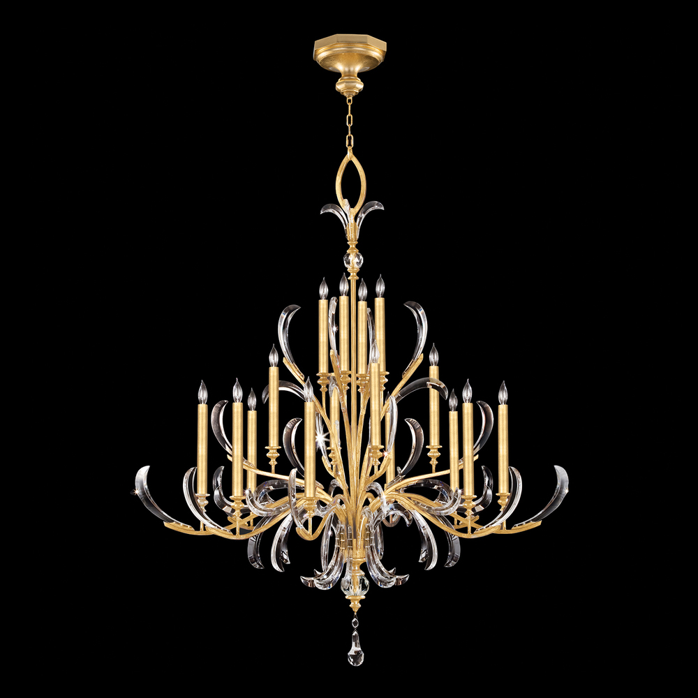 Beveled Arcs 58&#34;W Round Chandelier