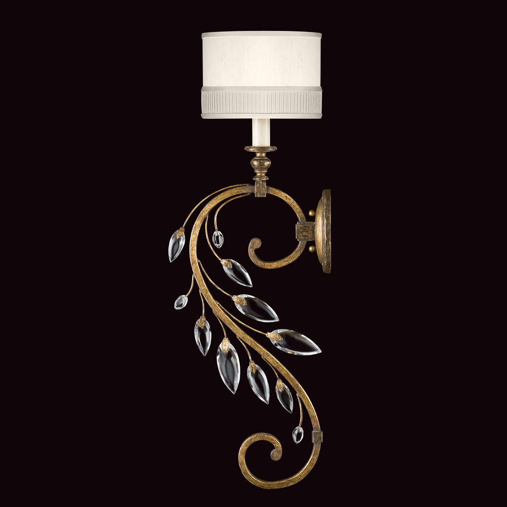 Crystal Laurel 32&#34;H Sconce